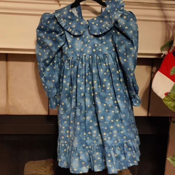 Daisy kingdom vintage teddy angel long sleeve dress